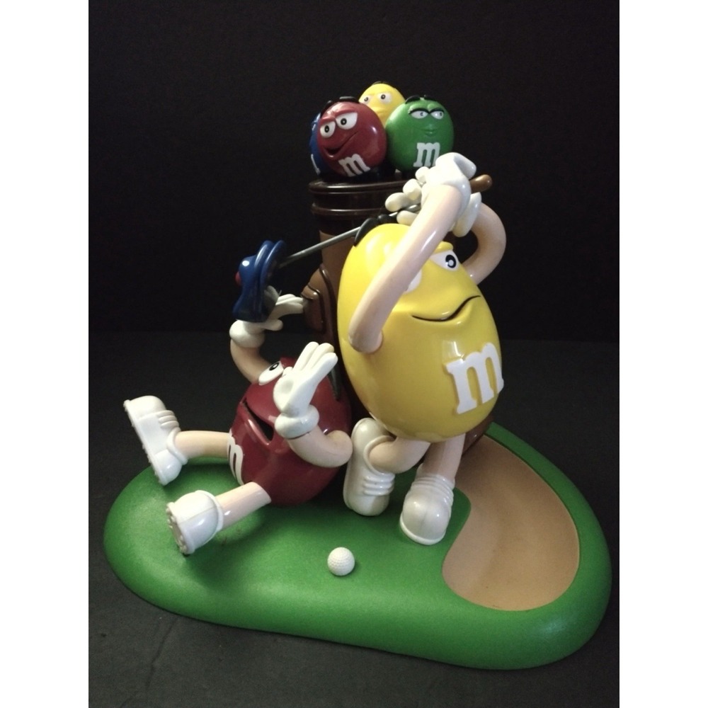 VINTAGE M&M PEANUT CANDY GOLF DISPENSER COLLECTIBLE MARS M&M'S MEMORABILIA